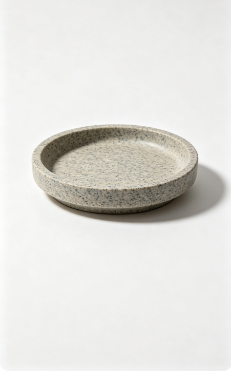 ProGarden-Clay Saucer granite to fit 6"